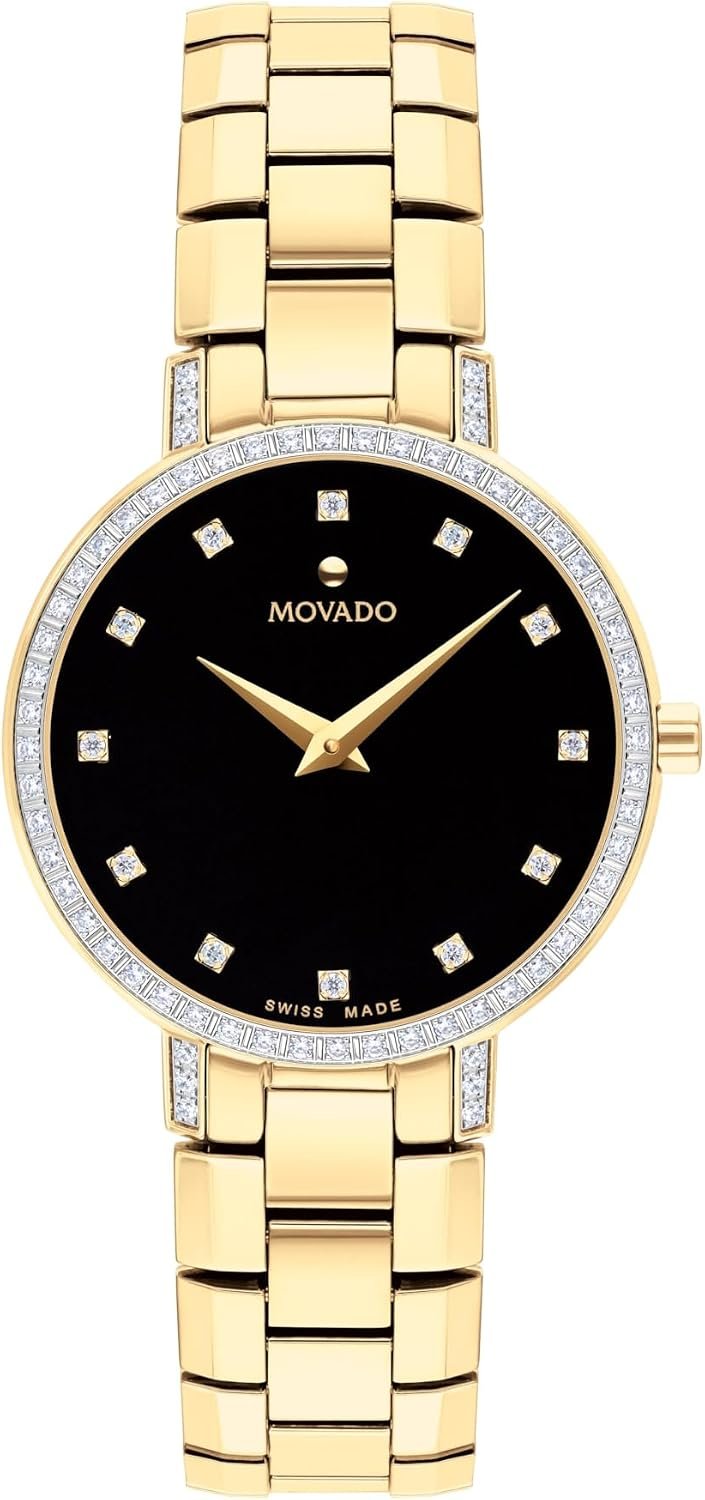 Movado – Faceto Diamond Hour Markers Swiss Watch