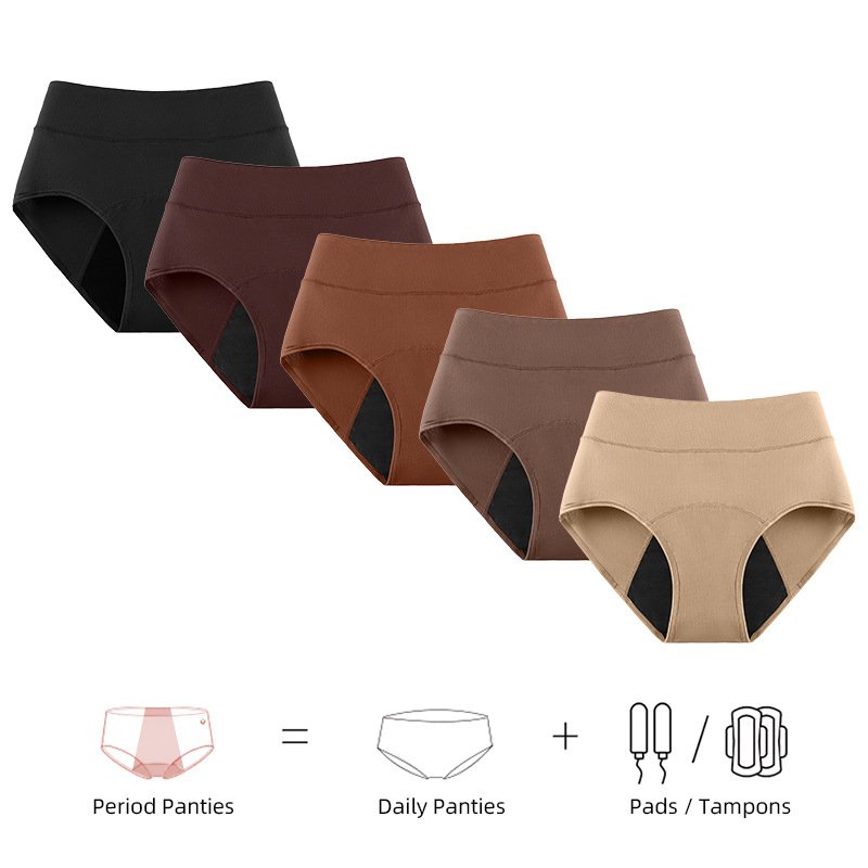 Breathable Leak-Proof High-Waist Menstrual Panties - Image 3